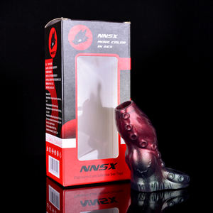 Nouveau préservatif en forme de pénis de cheval creux pour les couples, plaisir en chambre, extra long, épais, couvre-pénis de <span class=keywords><strong>chien</strong></span> - Product Image 1