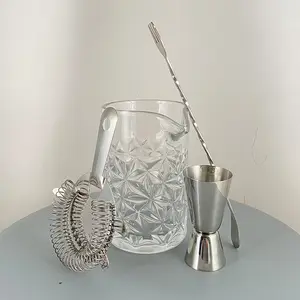 Set di 4 pezzi di strumenti per la miscelazione di barre con logo personalizzato gallo di mosca tazza di mulo paglia Coaster martello punto di boccale di birra