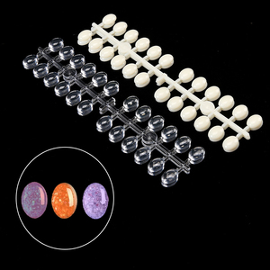 24 piezas de soportes transparentes para exhibición de puntas de uñas estilo japonés, de ABS, para exhibición de esmaltes de gel UV - Product Image 3