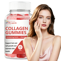 Gummies OEM ODM éclaircissantes pour la peau, favorisant la croissance des cheveux et le renforcement des ongles, avec Biotine, Acide Hyaluronique, Vitamines, Glutathion et Collagène