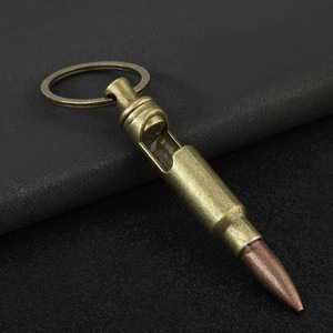 Regalo promocional Metal chapado en oro bala llavero Metal bala abrebotellas llavero - Product Image 6