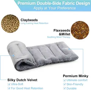 Coussin chauffant micro-ondable pour les épaules et le cou, coussin chauffant pour micro-ondes, thérapie chaude ou froide, enveloppante thermique