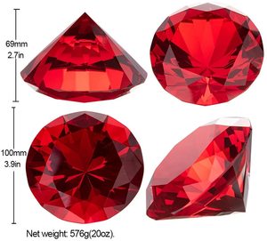 100mm 3.9" Large Crystal Diamond Jewelry Displays Photo Props Sparkling Centerpieces Decoration Treasure Gems Jewel <strong>Paperweight</strong> - Product Image 2