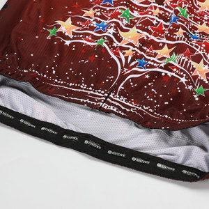 Vente en gros de chemises de cyclisme à manches longues/courtes avec motif de Noël, respirantes, anti-transpiration, impression personnalisée pour le cyclisme - Product Image 6