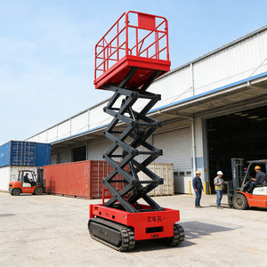 Platform Kerja Udara Man Lift Pabrik Cina 4m 6m 8m 10m 12m 14m 16m, Lift Gunting Hidrolik Listrik Kecil Berpenggerak Sendiri - Product Image 1