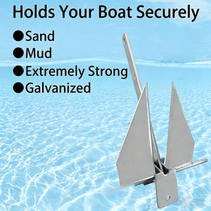 Ancre pliante robuste en acier inoxydable à forte force <span class=keywords><strong>de</strong></span> maintien, certifiée DNV-GL, peinte en noir, pour yacht, <span class=keywords><strong>kayak</strong></span>, bateau <span class=keywords><strong>de</strong></span> pêche - Product Image 6
