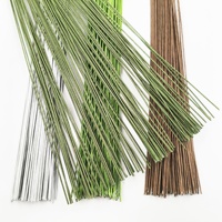 Kawat Bunga Berlapis Kertas Grosir Pabrik 40cm 30 Gauge 26 Gauge Batang Bunga Hijau Berbagai Jenis Bunga DIY Bunga Buatan