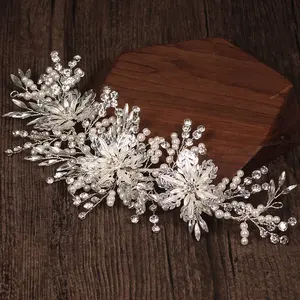 Bridal Hair Accessories Wholesale Wedding Headpiece Accessories Crystal Flower Bridal Jewelry Bridal Hair Accessories