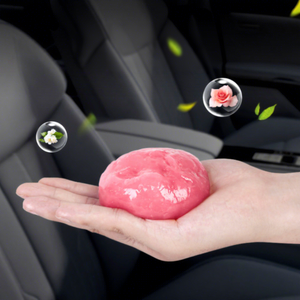 Gel Suave Rosa para Limpieza de Autos, 70g, Slime Absorbente de Polvo con Función de Soplador para Limpieza de Ventilaciones Interiores y Teclados - Product Image 1