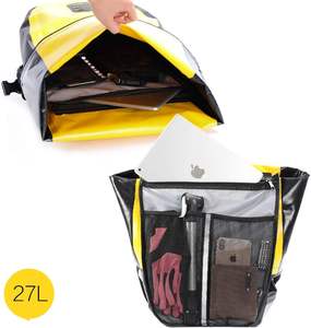 Professional Cycling Accessories 3-in-1 Green Bike Pannier Bag Set Bicycle Cargo <b>Rack</b> <b>Saddle</b> Bag Shoulder Bag Laptop Pannier - Product Image 3