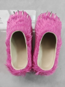 Nouvelles mules tendance en fausse fourrure à griffes d'ours, antidérapantes, pour l'extérieur, pantoufles décontractées chaudes à semelle épaisse avec griffes - Product Image 5