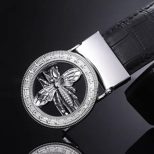 Catálogo de cinturones de lujo Hebilla automática Cinturones de diseñador de abeja Cinturones de cuero genuino para hombres Causal Formal Cintura Banda Traje Decoración - Product Image 5