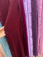 Foulards et hijabs ethniques musulmans respirants en dentelle, bandanas de Malaisie, nouveau style personnalisé, broderie perlée, couleur unie, islamique