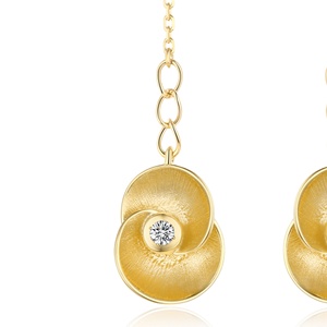 Boucles d'oreilles en argent 925 avec zircon de UM Jewelry, vente en gros, adaptées aux hommes et aux femmes, pour fiançailles, fête, anniversaire, mariage, cadeau quotidien - Product Image 2