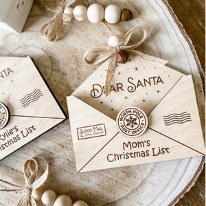 Decorazioni Natalizie <span class=keywords><strong>in</strong></span> <span class=keywords><strong>Legno</strong></span> Stile Bohémien, Babbo <span class=keywords><strong>Natale</strong></span>, Renna, Albero di <span class=keywords><strong>Natale</strong></span>, Lettere <span class=keywords><strong>in</strong></span> <span class=keywords><strong>Legno</strong></span> Decorate - Product Image 2