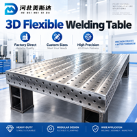 Nouvelle plateforme de soudage flexible 3D sur mesure Meisida, table de soudage en acier Q355, traitement de nitruration, système de fixation de précision