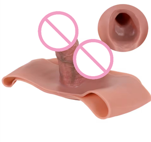 Quần rung bằng silicon giả da, kiểu dáng táo bạo, kích thước nhỏ, ba đầu dildo rỗng, đồ chơi tình dục người lớn dành cho nam, cao cấp, chống thấm nước, máy thủ dâm. - Product Image 4