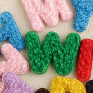 Stock 2.5cm Mini Iron on Chenille Embroidered Colorful Letter Patch for Hat Bag Decoration - Product Image 4