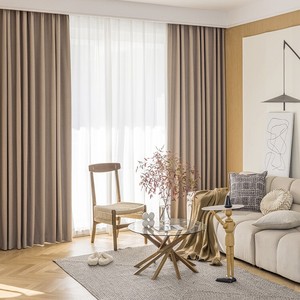 Rideau occultant épais ZSTARR pour fenêtre, occultant la lumière, moderne, simple, pour chambre à coucher, isolation phonique et thermique, protection solaire - Product Image 1