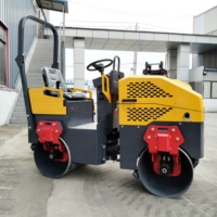 Rouleau compresseur vibrant diesel, mini-compacteur pour sol et asphalte