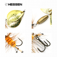 Vente en gros de leurres à spinner en acier à haute teneur en carbone Hessen pour la pêche au bar, au saumon et au marlin, 9 cm, 11 g, pour la pêche en eau douce et en eau salée