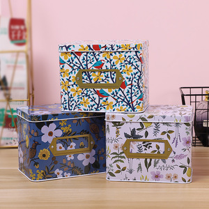 high quality rectangular prayer gift card tin recipe box with cards and dividers card 4x6 boxes set tin recipe packaging