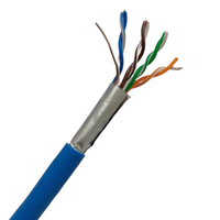 Cable Ethernet FTP Cat5e - Marca HanLi/OEM Zhejiang para Uso en Exteriores, Núcleo Sólido CCA, 4 Pares Trenzados (8 Hilos), 305m/1000FT, Alta Velocidad