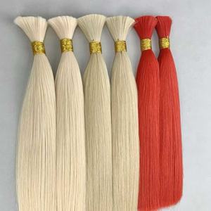 自然发色 100% 处女欧洲人发 批发接发 高级优质自然毛质，毛角质层整齐 - Product Image 1