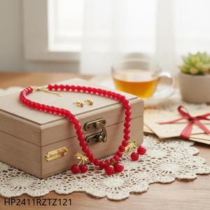 Set di gioielli fatti a mano da donna con motivo intrecciato in rame placcato oro e zircone in stile Vintage accessori Casual per regali - Product Image 3