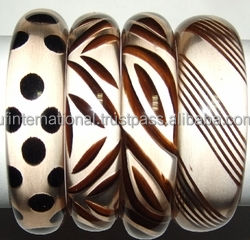 Pulsera de resina y madera, claxon y brazalete de diferentes tamaños, el mejor uso de boda, superventas - Product Image 2