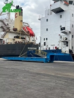 Remorque à plateau surbaissé Roro Mafi 100 tonnes pour transport portuaire 40 pieds