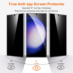 Protecteur d'écran en hydrogel TPU anti-espion direct d'usine HD pour Samsung pour Galaxy S22 Ultra <span class=keywords><strong>Protection</strong></span> de la vie privée du téléphone portable - Product Image 6