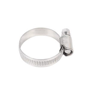 SS 304 Stainless Steel American Hose Clamps 6mm-400mm Adjustable Clip 12mm Band Width Zebra <b>Worm</b> Gear Screw Hose Clamp - Product Image 6