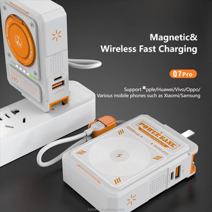 Runcein พาวเวอร์แบงค์ชาร์จไร้สายระบบแม่เหล็ก PD 20W พร้อมปลั๊กเสียบผนัง AC 10000mAh สำหรับชาร์จแบบพกพาพาวเวอร์แบงค์ - Product Image 3