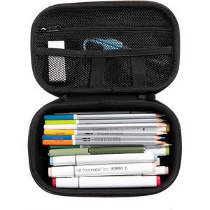 Estuche para Lápices de Carbono Negro, Caja de Lápices de EVA, Organizador de Almacenamiento Duradero, Estuche de EVA para Útiles Escolares y Cables - Product Image 4