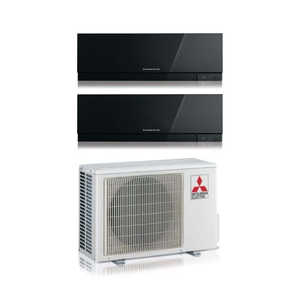Climatizador Acondicionado Mitsubishi Electric Dual Split Inverter Serie KIRIGAMINE ZEN BLACK 2017, 7 + 7, Con, Negro, 1 Unidad - Product Image 3