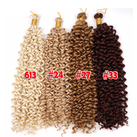 Extensions de cheveux synthétiques Afro au Crochet, tresses ondulées, tresses en vrac