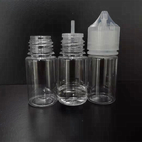 Vente flash : Bouteille en plastique transparente pour animaux de compagnie de 10 ml, 15 ml, 30 ml, 50 ml, 60 ml, 100 ml, 120 ml avec bouchon et verseur en plastique pour huile d'olive