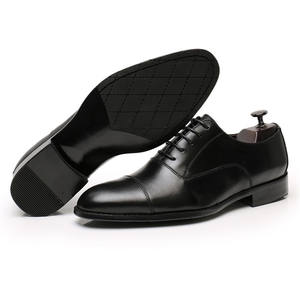 Chaussures Oxford habillées pour homme, en cuir véritable, à bout carré, à lacets, légères, nouveau style d'été, pour mariage et occasions formelles - Product Image 4