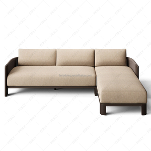 Divano in alluminio a forma di L leggero felly <span class=keywords><strong>con</strong></span> cuscini ad asciugatura rapida e contenitore compatto per <span class=keywords><strong>balcone</strong></span> piccolo Patio - Product Image 3