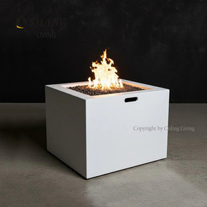 Mesa de Fogata de Fibra de Vidrio y Concreto a Gas, Moderna y Lujosa, Coling Living L007, Uso Interior/Exterior, Independiente, 50000-74999 BTU - Product Image 3