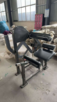 Machine d'extension lombaire à charge libre, série trois rails, 8 positions, avec protège-tibias, plage de réglage de 5 niveaux de résistance, en acier inoxydable