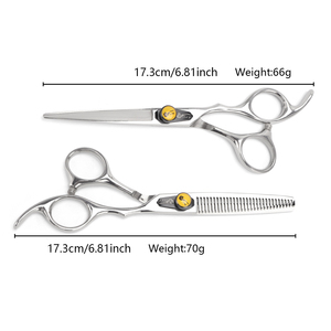 <span class=keywords><strong>2</strong></span> Pcs Chất Lượng Cao Tóc Cắt Kéo Chuyên Nghiệp Thép Không Gỉ Mỏng Shears Tóc Kéo Kéo Cắt Tóc Kéo - Product Image 1