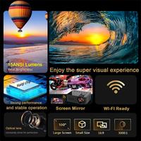 Projecteur intelligent LED YT100 Mini projecteur mobile HD portable Projecteur vidéo intelligent Android pour la maison et le bureau