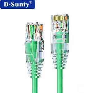สายเคเบิลอีเธอร์เน็ต Cat6a Slim UTP ทองแดงกลม 23AWG หัว RJ45 ความเร็วสูง สำหรับเชื่อมต่อ LAN ในศูนย์ข้อมูลและแร็คเซิร์ฟเวอร์ - Product Image 4