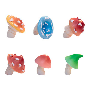 Figurines de champignons en résine à tête inclinée, petite décoration pour la maison - Product Image 5