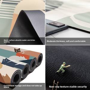 Alfombrilla antideslizante de secado rápido para cocina y baño, alfombrilla suave para pies de poliéster de tierra de diatomeas, Cocina Para el hogar, diatomita - Product Image 3