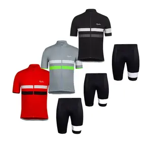 OEM Pakaian Bersepeda Pria Logo Kustom Tim Pro Lengan Pendek Pakaian Sepeda Jersey Bersepeda Cepat Kering