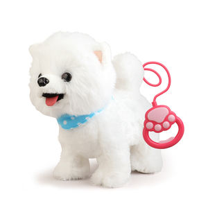 Evcil hayvan bakımı yürüyüş pil kumandalı komik güzel peluş oyuncak köpekler çocuklar için oyna - Product Image 1