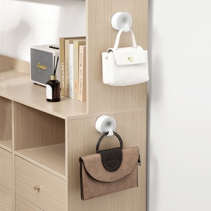 Novedoso Gancho Organizador de Bolsas para Puerta, Sin Perforaciones, Gancho Circular para Bolsas, Adhesivo Fuerte, Perchero con Herramienta de Almacenamiento - Product Image 1